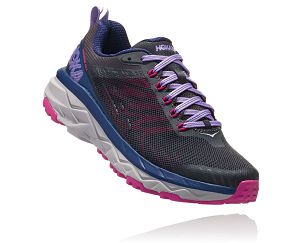 Hoka One One Challenger ATR 5 Womens Trail Running Shoes Ebony/Very Berry | AU-6785024